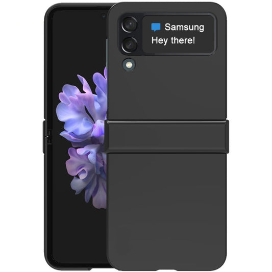 For Samsung Galaxy Z Flip4 5G IMAK JS-3 Series Colorful PC Case(Black) - Galaxy Z Flip4 5G Cases by imak | Online Shopping UK | buy2fix