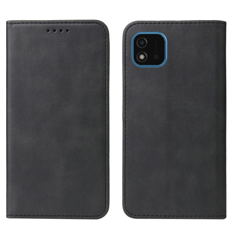 For Realme C11 2021 Magnetic Closure Leather Phone Case(Black) - Realme Cases by buy2fix | Online Shopping UK | buy2fix