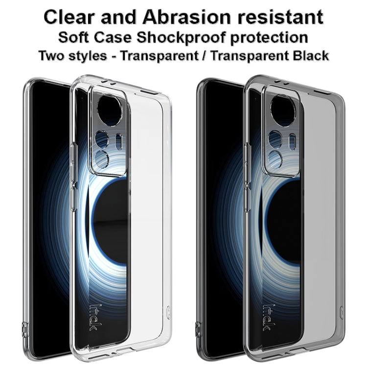 For Xiaomi Redmi K50 Ultra / 12T imak UX-5 Series Transparent Shockproof TPU Phone Case(Transparent) - Xiaomi Cases by imak | Online Shopping UK | buy2fix