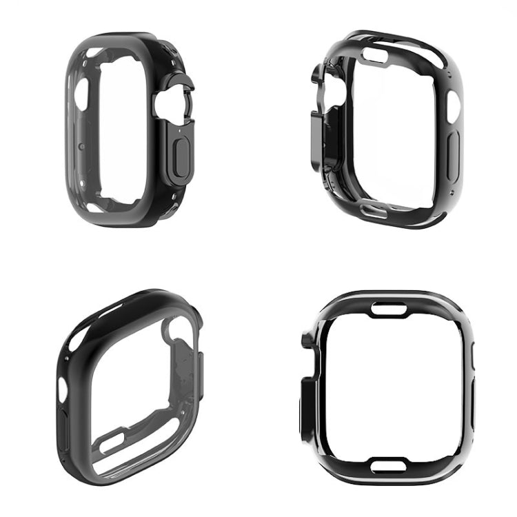 PET Film TPU Watch Case For Apple Watch Ultra 49mm / Ultra 2 49mm(Rose Gold) - Watch Cases by buy2fix | Online Shopping UK | buy2fix