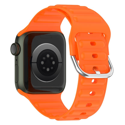 Ocean Ripple Watch Band For Apple Watch Series 8&7 41mm / SE 2&6&SE&5&4 40mm(Orange) - Watch Bands by buy2fix | Online Shopping UK | buy2fix