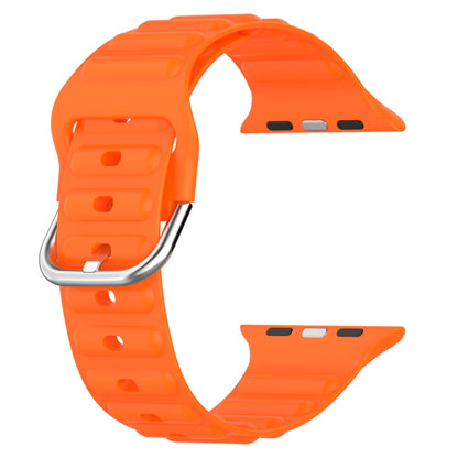 Ocean Ripple Watch Band For Apple Watch Series 8&7 41mm / SE 2&6&SE&5&4 40mm(Orange) - Watch Bands by buy2fix | Online Shopping UK | buy2fix