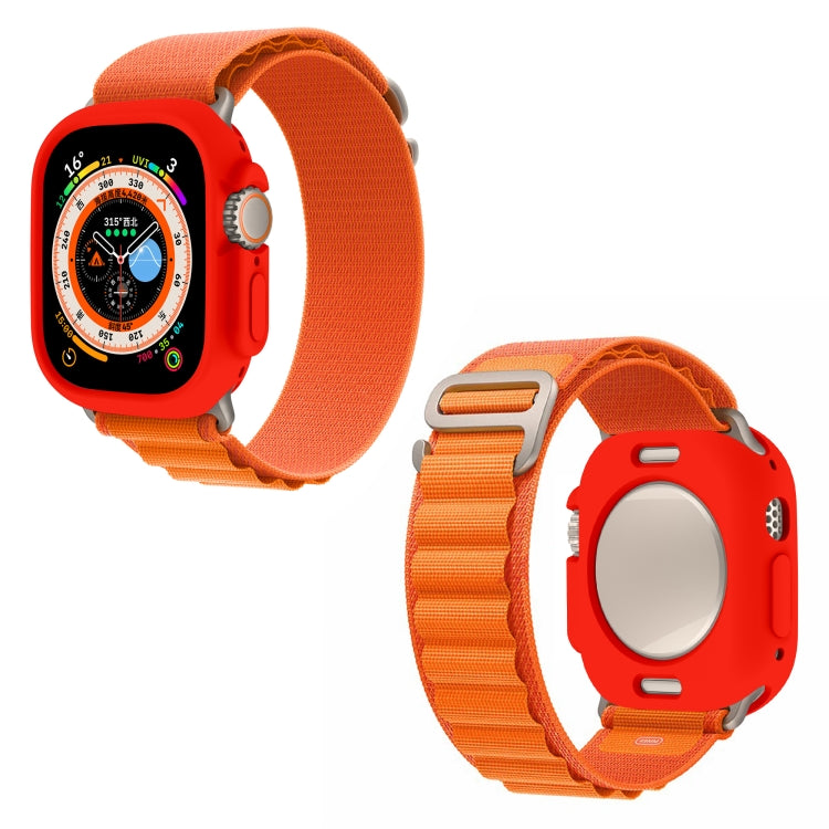 For Apple Watch Ultra 49mm Candy TPU Protective Case(Red) - Watch Cases by buy2fix | Online Shopping UK | buy2fix