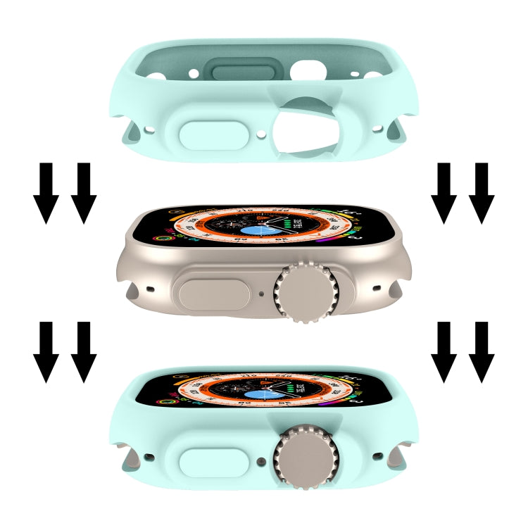 For Apple Watch Ultra 49mm Candy TPU Protective Case(Light Blue) - Watch Cases by buy2fix | Online Shopping UK | buy2fix