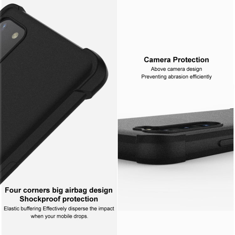 For iPhone 14 Plus imak Shockproof Airbag TPU Phone Case(Matte Black) - iPhone 14 Plus Cases by imak | Online Shopping UK | buy2fix