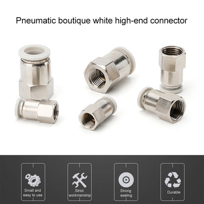 PCF6-04 LAIZE Female Thread Straight Pneumatic Quick Fitting Connector - Interface Series by LAIZE | Online Shopping UK | buy2fix
