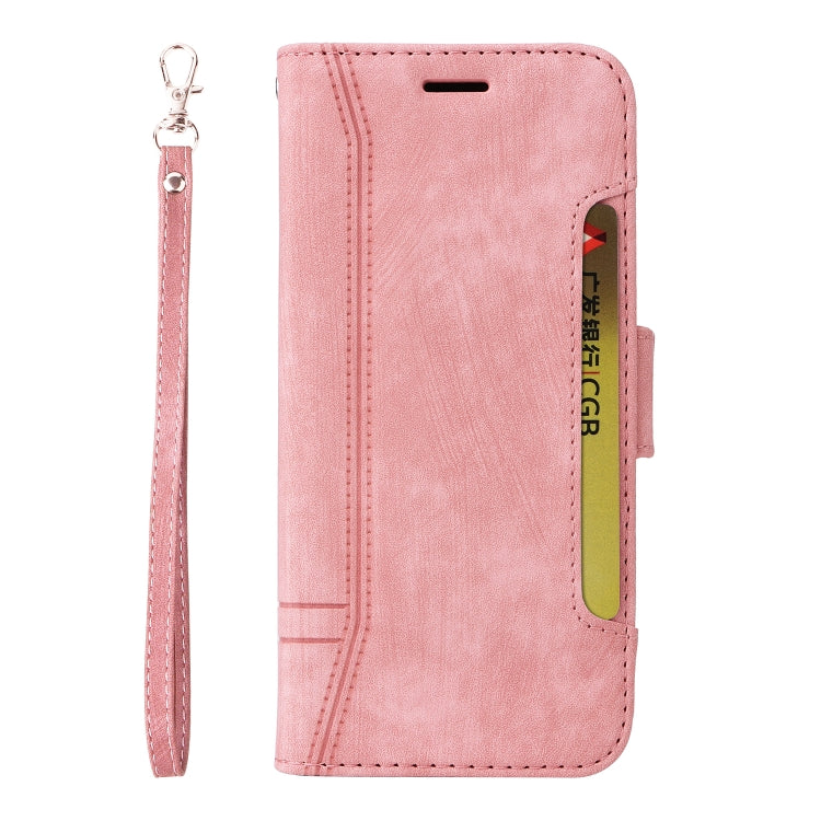 For Samsung Galaxy S23+ 5G BETOPNICE Dual-side Buckle Leather Phone Case(Pink) - Galaxy S23+ 5G Cases by BETOPNICE | Online Shopping UK | buy2fix