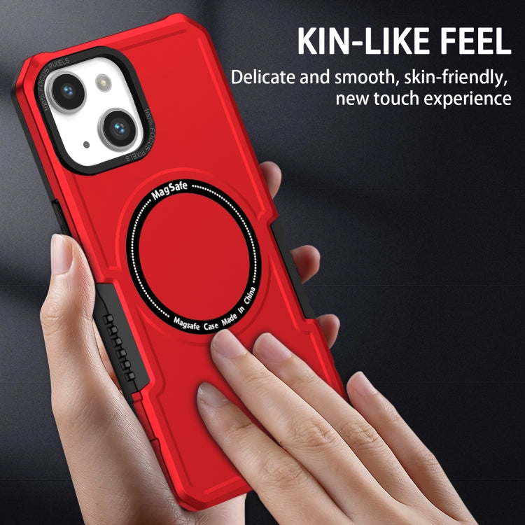 For iPhone 14 MagSafe Shockproof Armor Phone Case(Red) - iPhone 14 Cases by buy2fix | Online Shopping UK | buy2fix