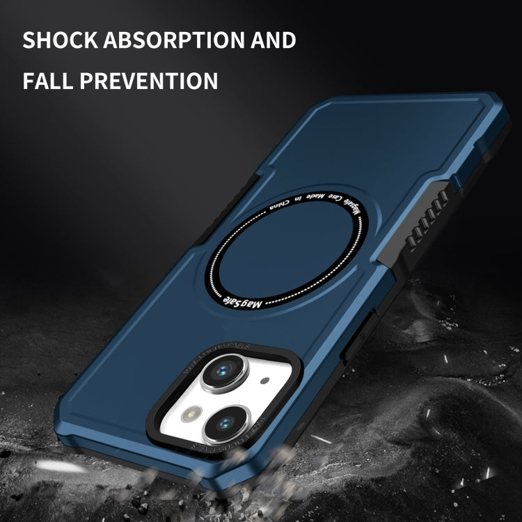 For iPhone 14 Plus MagSafe Shockproof Armor Phone Case(Dark Blue) - iPhone 14 Plus Cases by buy2fix | Online Shopping UK | buy2fix