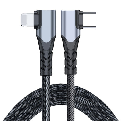 ADC-009 20W USB-C/Type-C to 8 Pin Double Elbow Data Cable, Length:2m - 2 in 1 Cable by buy2fix | Online Shopping UK | buy2fix