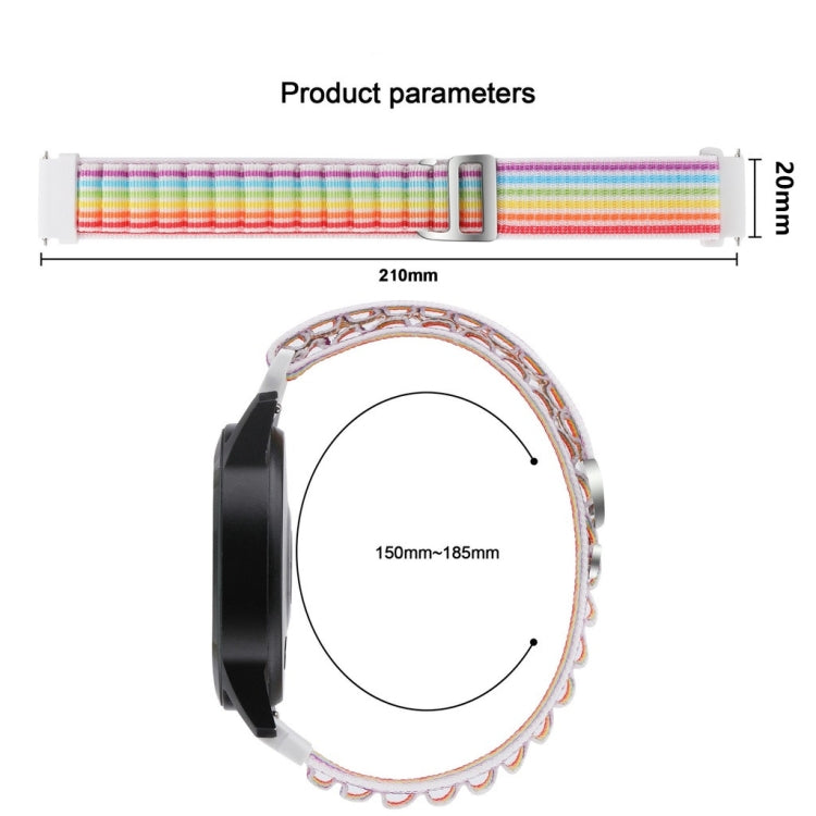 For Coros Pace 2/Coros Apex 42mm Universal Nylon Watch Band(White) - Watch Bands by buy2fix | Online Shopping UK | buy2fix