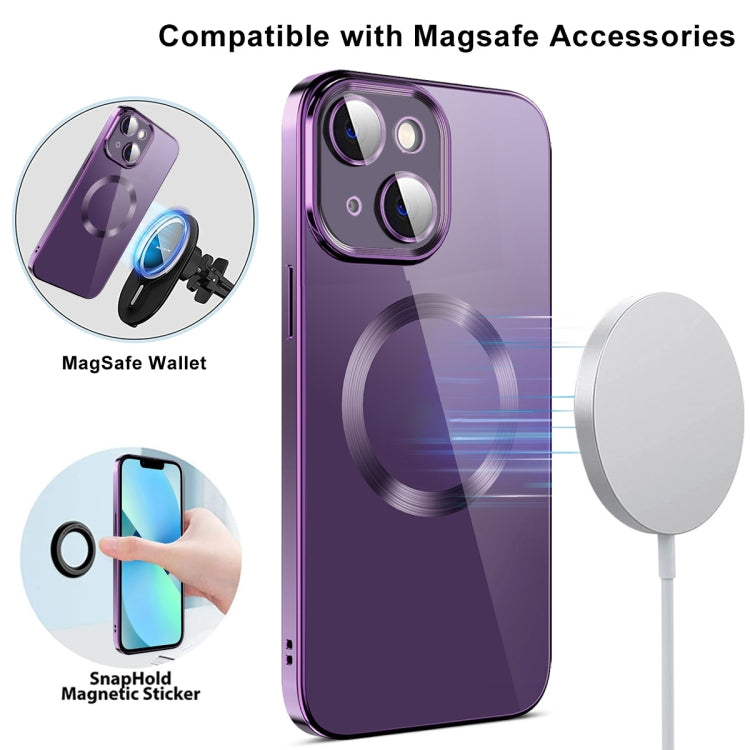 For iPhone 13 Pro Max Electroplating MagSafe TPU Phone Case with Lens Film(Black) - iPhone 13 Pro Max Cases by buy2fix | Online Shopping UK | buy2fix