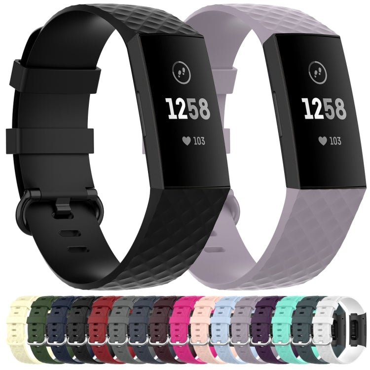 18mm Silver Color Buckle TPU Wrist Strap Watch Band for Fitbit Charge 4 / Charge 3 / Charge 3 SE, Size: S(Rock Teal) - Watch Bands by buy2fix | Online Shopping UK | buy2fix