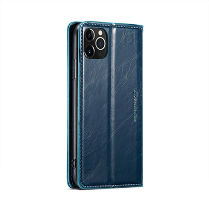 For iPhone 11 Pro CaseMe 003 Crazy Horse Texture Leather Phone Case(Blue) - iPhone 11 Pro Cases by CaseMe | Online Shopping UK | buy2fix