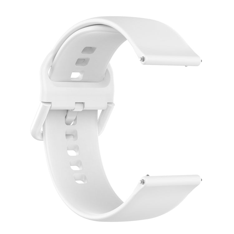 23mm Color Buckle Silicone Wrist Strap Watch Band for Fitbit Versa 2 / Versa / Versa Lite / Blaze, Size: S(White) - Watch Bands by buy2fix | Online Shopping UK | buy2fix