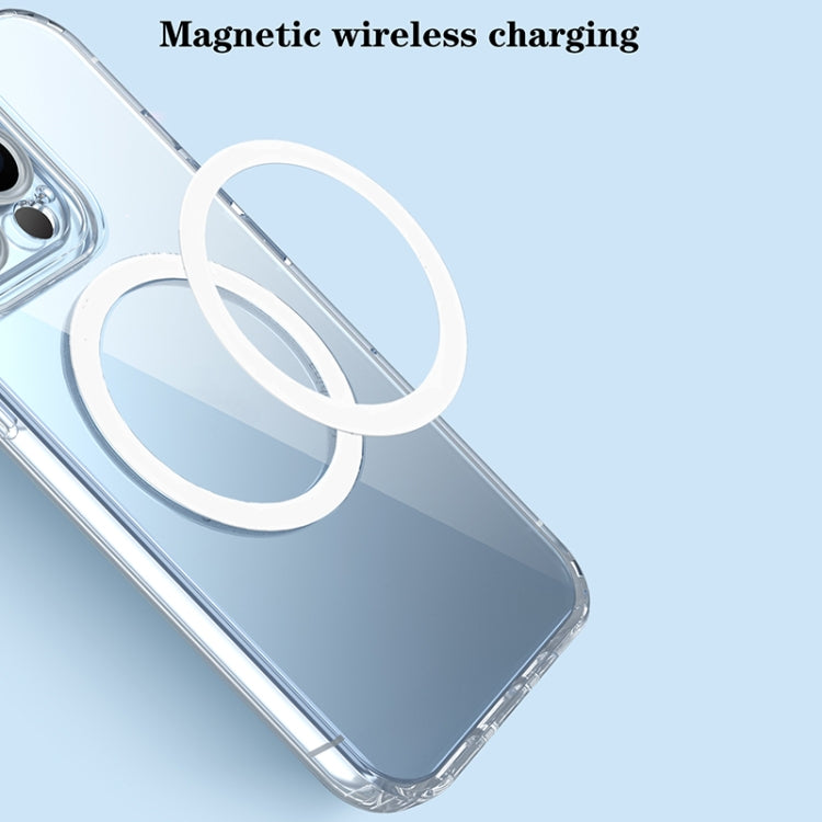 For iPhone 14 Plus Simple Transparent Magsafe Phone Case - iPhone 14 Plus Cases by buy2fix | Online Shopping UK | buy2fix