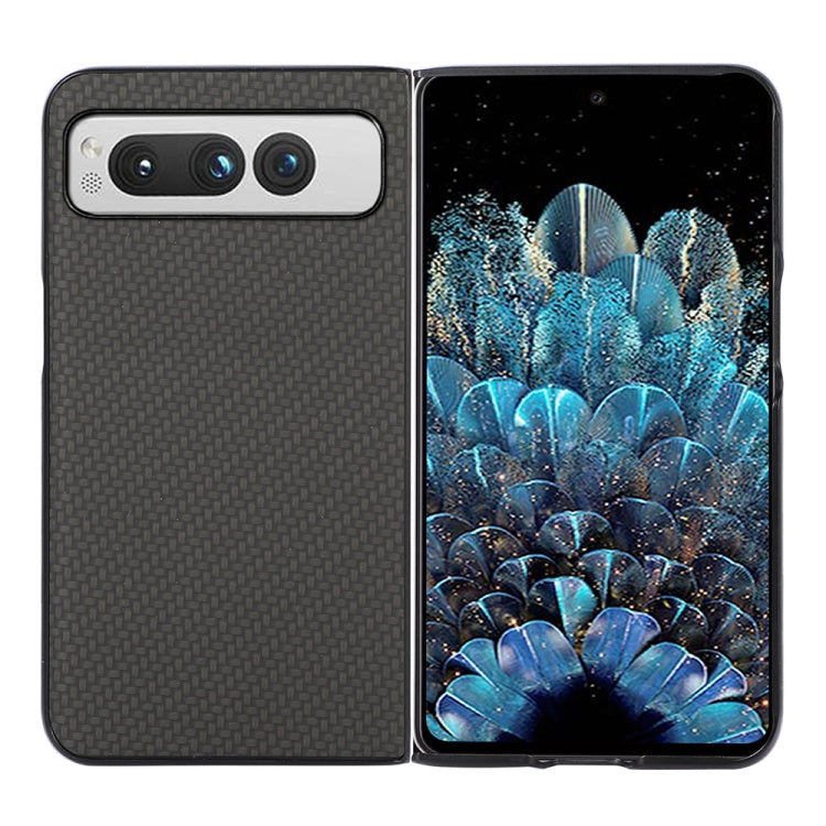 For Google Pixel Fold Carbon Fiber Texture Shockproof Phone Case(Black) - Google Cases by buy2fix | Online Shopping UK | buy2fix