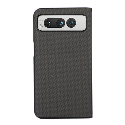 For Google Pixel Fold Carbon Fiber Texture Shockproof Phone Case(Black) - Google Cases by buy2fix | Online Shopping UK | buy2fix