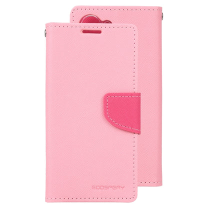 For Samsung Galaxy S23 5G GOOSPERY FANCY DIARY Cross Texture Leather Phone Case(Pink) - Galaxy S23 5G Cases by GOOSPERY | Online Shopping UK | buy2fix