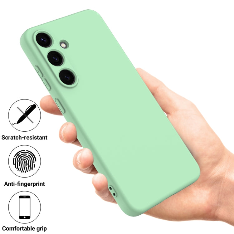 For Samsung Galaxy S25+ 5G Color Liquid Silicone Phone Case(Green) - Galaxy S25+ 5G Cases by buy2fix | Online Shopping UK | buy2fix