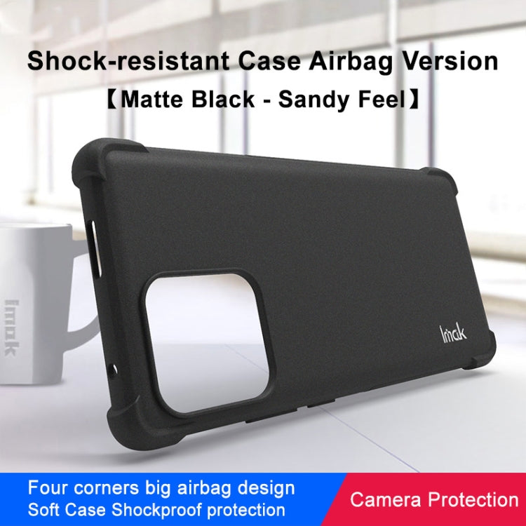 For Motorola Moto X40 5G imak Shockproof Airbag TPU Phone Case(Matte Black) - Motorola Cases by imak | Online Shopping UK | buy2fix