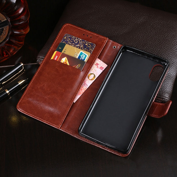 For Doogee X55 idewei  Crazy Horse Texture Horizontal Flip Leather Case with Holder & Card Slots & Wallet(Rose Red) - More Brand by idewei | Online Shopping UK | buy2fix