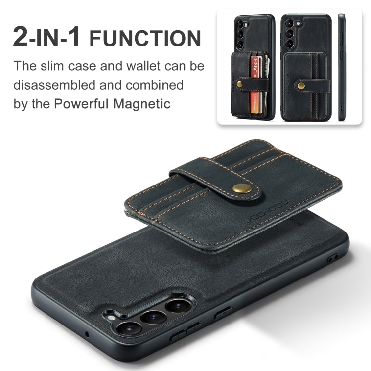 For Samsung Galaxy S24 5G JEEHOOD RFID Blocking Anti-Theft Magnetic Phone Case(Black) - Galaxy S24 5G Cases by JEEHOOD | Online Shopping UK | buy2fix