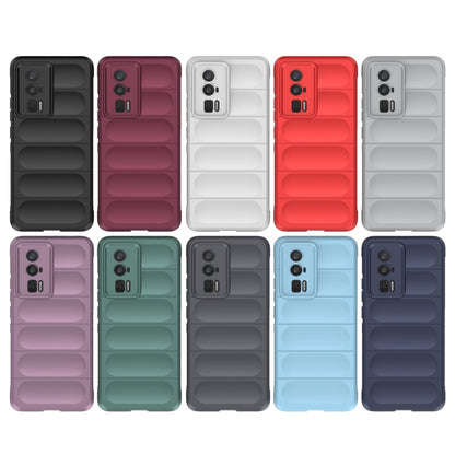 For Xiaomi Redmi K60 Magic Shield TPU + Flannel Phone Case(White) - Xiaomi Cases by buy2fix | Online Shopping UK | buy2fix