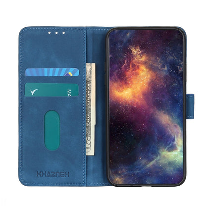 For OnePlus 11 5G KHAZNEH Retro Texture Flip Leather Phone Case(Blue) - OnePlus Cases by buy2fix | Online Shopping UK | buy2fix