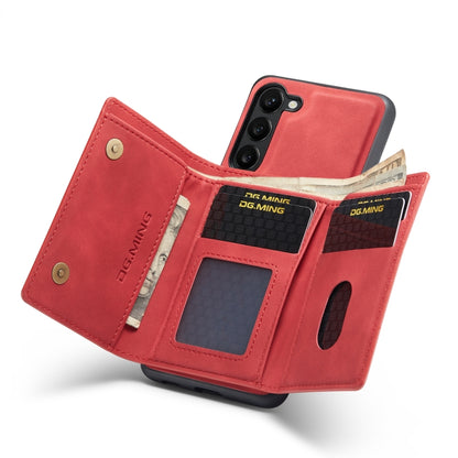 For Samsung Galaxy S23+ 5G DG.MING M1 Series 3-Fold Multi Card Wallet  Phone Case(Red) - Galaxy S23+ 5G Cases by DG.MING | Online Shopping UK | buy2fix