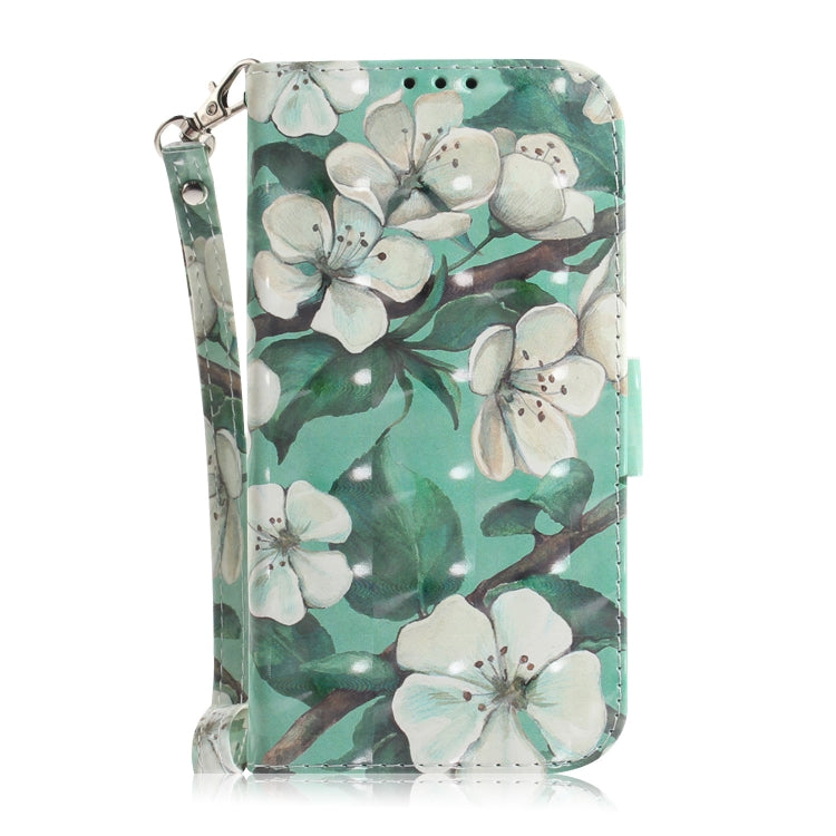 For OnePlus 11 3D Colored Horizontal Flip Leather Phone Case(Watercolor Flower) - OnePlus Cases by buy2fix | Online Shopping UK | buy2fix