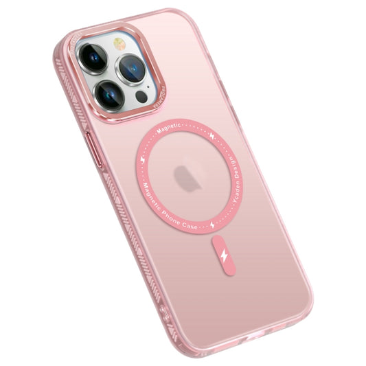 For iPhone 14 Pro Colorful Series TPU+PC Magsafe Magnetic Phone Case(Pink) - iPhone 14 Pro Cases by buy2fix | Online Shopping UK | buy2fix