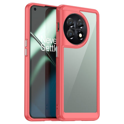 For OnePlus 11 5G Colorful Series Acrylic + TPU Phone Case(Red) - OnePlus Cases by buy2fix | Online Shopping UK | buy2fix