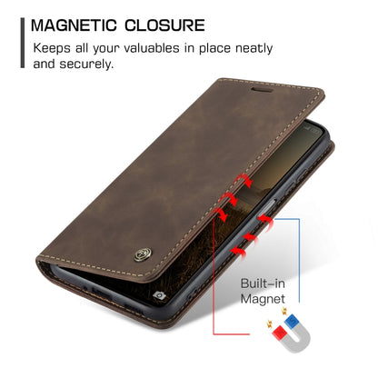 For Xiaomi Redmi Note 12 Pro+ 5G CaseMe 013 Multifunctional Horizontal Flip Leather Phone Case(Coffee) - Xiaomi Cases by CaseMe | Online Shopping UK | buy2fix