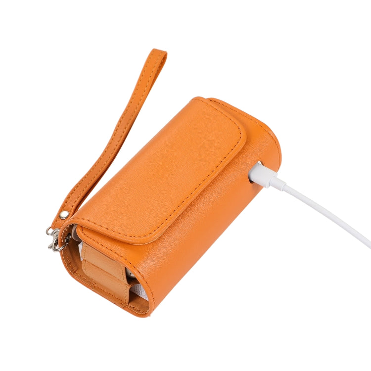 For IQOS 3.0 / 3 DUO Portable Electronic Cigarette Case Storage Bag with Hand Strap(Orange) - E Cigarette Accessories by buy2fix | Online Shopping UK | buy2fix