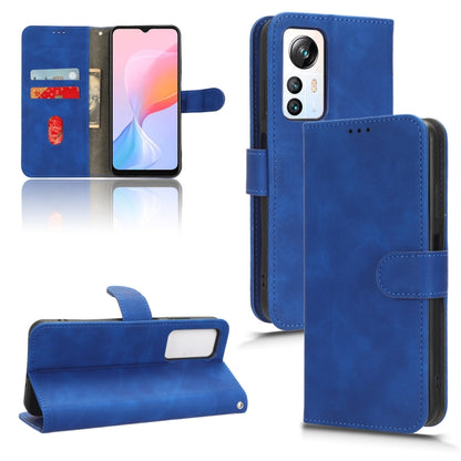 For Blackview A85 Skin Feel Magnetic Flip Leather Phone Case(Blue) - More Brand by buy2fix | Online Shopping UK | buy2fix