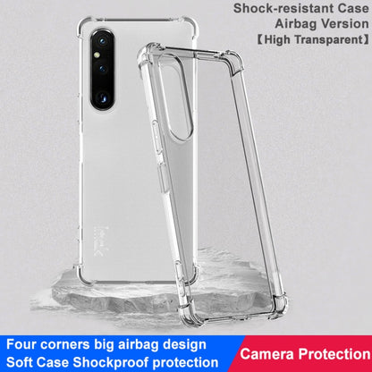 For Sony Xperia 1 V imak Shockproof Airbag TPU Phone Case(Transparent) - Sony Cases by imak | Online Shopping UK | buy2fix