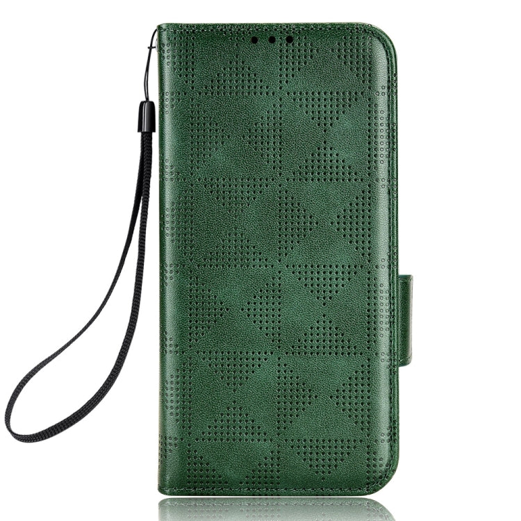 For Blackview A85 Symmetrical Triangle Leather Phone Case(Green) - More Brand by buy2fix | Online Shopping UK | buy2fix