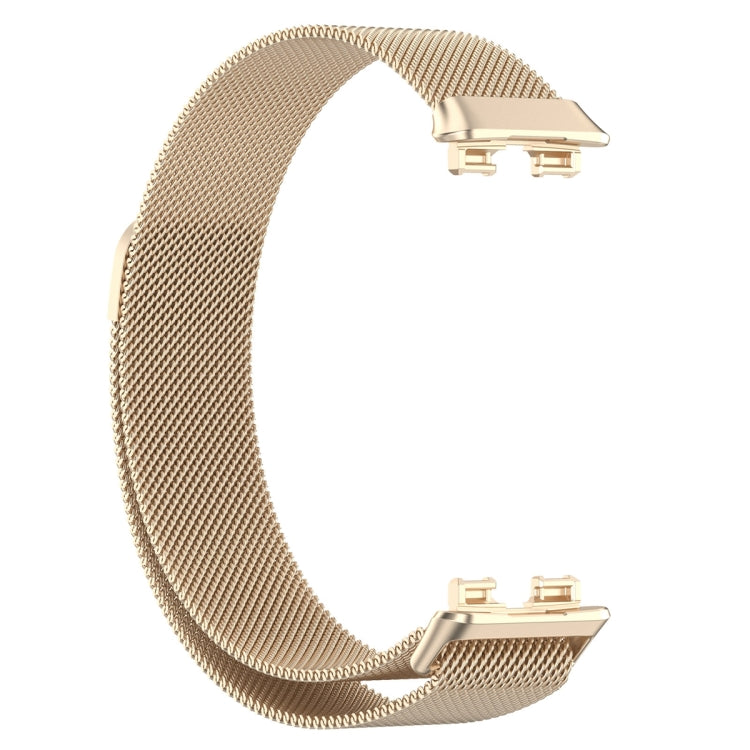 For Huawei Band 8 Milanese Metal Watch Band(Champagne Color) - Watch Bands by buy2fix | Online Shopping UK | buy2fix