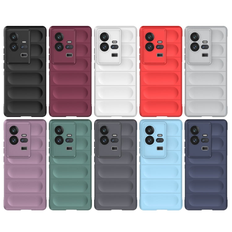 For vivo iQOO 11 Pro 5G Magic Shield TPU + Flannel Phone Case(White) - vivo Cases by buy2fix | Online Shopping UK | buy2fix