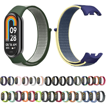 For Xiaomi Mi Band 8 Loop Nylon Watch Band(Grape Purple) - Watch Bands by buy2fix | Online Shopping UK | buy2fix