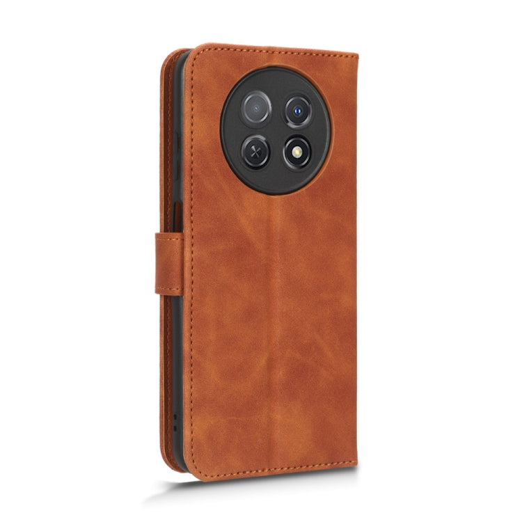 For Huawei Enjoy 60X Skin Feel Magnetic Flip Leather Phone Case(Brown) - Ulefone Cases by buy2fix | Online Shopping UK | buy2fix