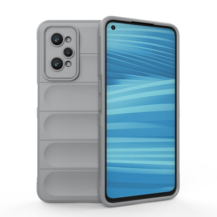 For Realme GT2 Magic Shield TPU + Flannel Phone Case(Grey) - Realme Cases by buy2fix | Online Shopping UK | buy2fix