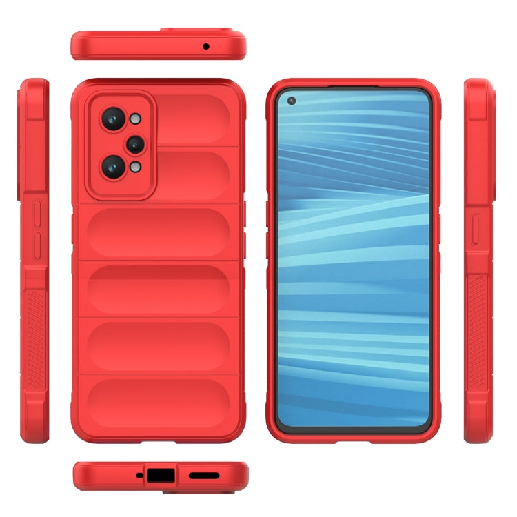 For Realme GT2 Magic Shield TPU + Flannel Phone Case(Wine Red) - Realme Cases by buy2fix | Online Shopping UK | buy2fix