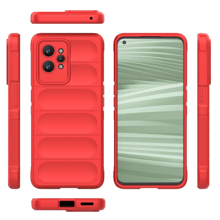 For Realme GT2 Pro Magic Shield TPU + Flannel Phone Case(Red) - Realme Cases by buy2fix | Online Shopping UK | buy2fix