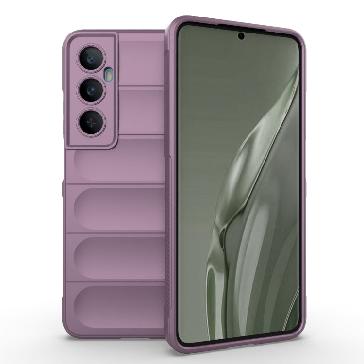 For Realme C65 4G Global Magic Shield TPU + Flannel Phone Case(Purple) - Realme Cases by buy2fix | Online Shopping UK | buy2fix