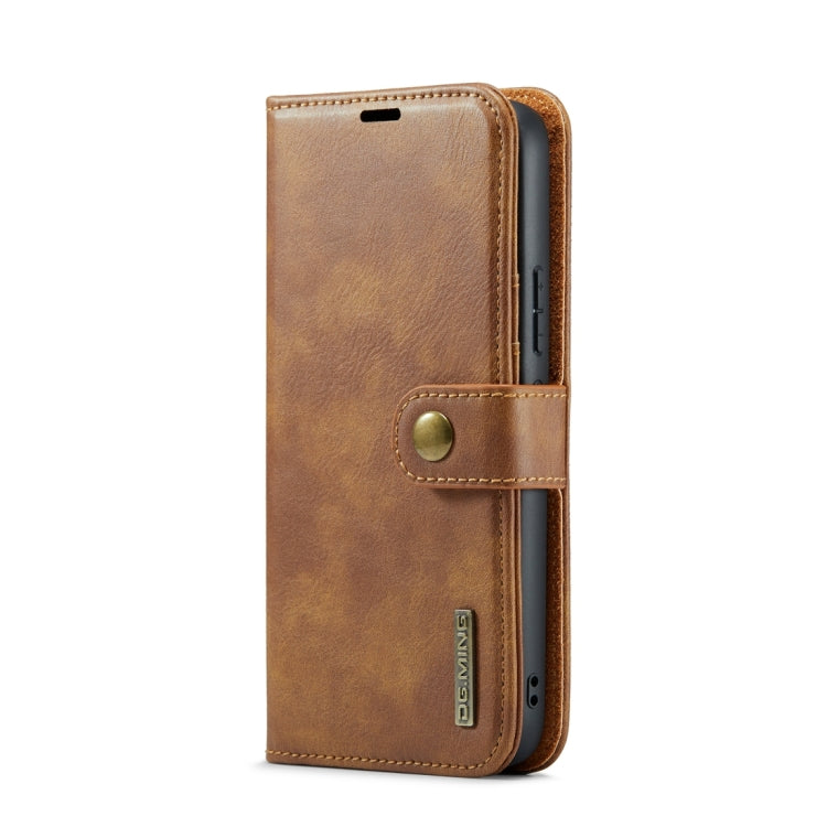 For Samsung Galaxy A54 5G DG.MING Crazy Horse Texture Detachable Magnetic Leather Case(Brown) - Galaxy Phone Cases by DG.MING | Online Shopping UK | buy2fix