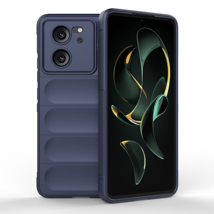 For Xiaomi Redmi K60 Ultra Magic Shield TPU + Flannel Phone Case(Dark Blue) - Redmi K60 Ultra Cases by buy2fix | Online Shopping UK | buy2fix