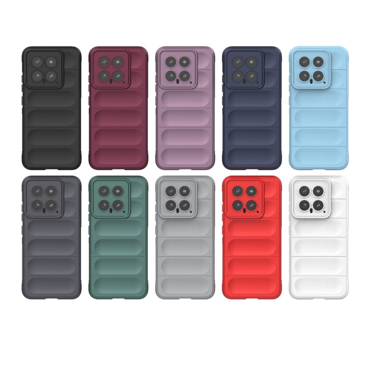 For Xiaomi 14 5G Magic Shield TPU + Flannel Phone Case(Dark Blue) - 14 Cases by buy2fix | Online Shopping UK | buy2fix