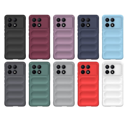 For Xiaomi Redmi K70E 5G Magic Shield TPU + Flannel Phone Case(Black) - K70E Cases by buy2fix | Online Shopping UK | buy2fix